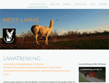 Tablet Screenshot of meier-lamas.ch